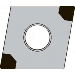 Пластина CNGA120408S-UE-4V NBL050C NIKKO