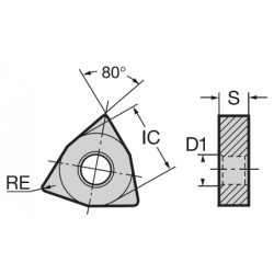 Пластина WNGA080404S-SE-6V NBL150C NIKKO
