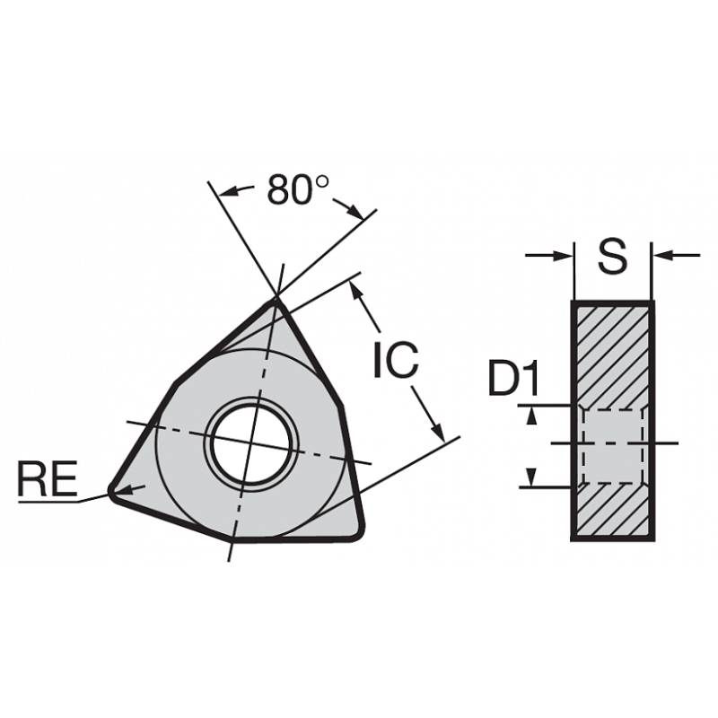 Пластина WNGA080404S-SE-6V NBL150C NIKKO