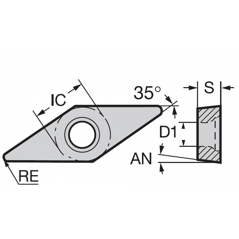 Пластина VCGW160404S-UE-2S NBL250C NIKKO