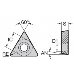 Пластина TPGW110308-3E-GP NB150 NIKKO