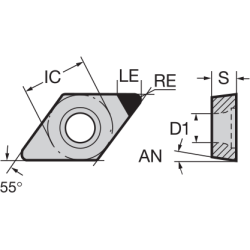 Пластина DCGT11T304 NDC300 NIKKO