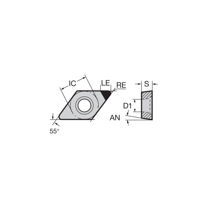 Пластина DCGT11T308 NDC300 NIKKO Пластина DCGT11T308 NDC300 NIKKO