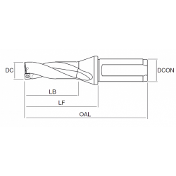 Сверло NT-DRS-2D D46.00-S40-14 HOLDERS NIKKO