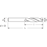 Сверло 1386STI MM 4.2 D338 HSS TIN SPLIT POINT