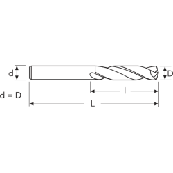 Сверло 218NVA MM 1.00 D1897 HSS/CO OSAWA