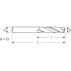 Сверло 234NVA MM 8.70 D340 HSS/CO OSAWA