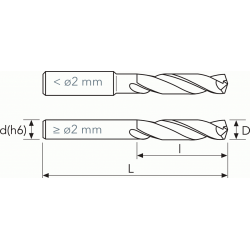 Сверло 343TA MM 5.3 PV200 3D D6539 OSAWA