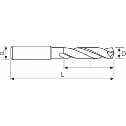 Сверло 353TA MM 4.9 PV200 3D D6537K OSAWA