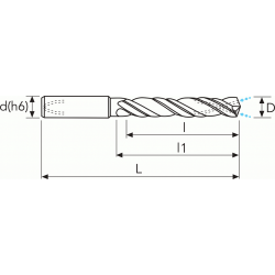 Сверло 3584HTA MM13.5 PV300 8D OSAWA