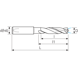 Сверло 353HPU MM18.6 PV250 3D UNI HP OSAWA