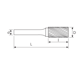 Борфреза SA 3M*NF*S6 CARBIDE ROTARY BURR OSAWA