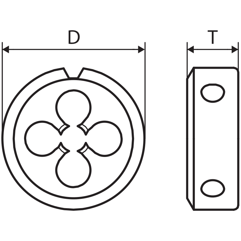 Плашка PO-D 223 M20X2 (45) Плашка PO-D 223 M20X2 (45)