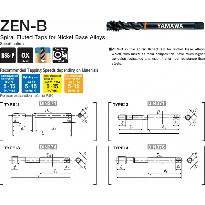 Метчик ZEN-B 371 2BX 5/16-18UNC Метчик ZEN-B 371 2BX 5/16-18UNC