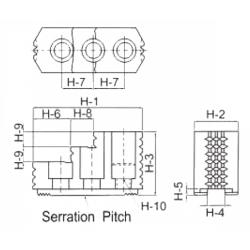 Комплект калёных кулачков HJ08 for 8 Power Chuck