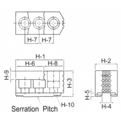 Комплект калёных кулачков HJ05 for 5 Power Chuck