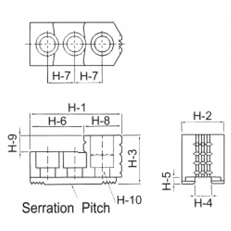 Комплект калёных кулачков HJ05 for 5 Power Chuck Комплект калёных кулачков HJ05 for 5 Power Chuck