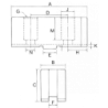 Комплект сырых накладных кулачков PSJ06032 for 6 (Height 32 mm)