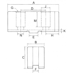Комплект сырых накладных кулачков PSJ07-8 048 for -7-8 (Height 48 mm)