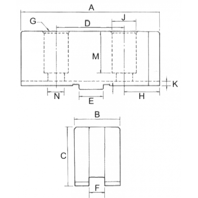 Комплект сырых накладных кулачков PSJ07-8 048 for -7-8 (Height 48 mm)