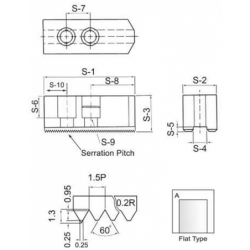 Комплект алюминиевых кулачков SJ-A18062A for 18 (Height 62mm) T-Slot 25.5