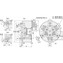 Патрон токарный трехкулачковый NB212A8