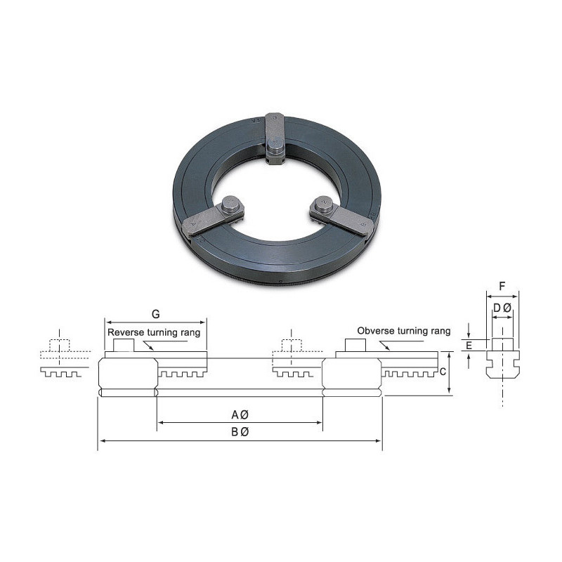 Приспособление для расточки кулачков TL-125 for 8 (Matching Chuck 6 8 10 ) Приспособление для расточки кулачков TL-125 for 8 (Matching Chuck 6 8 10 )