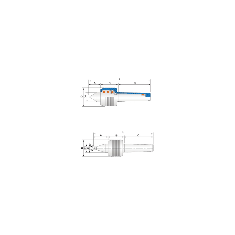 Центр вращающийся NC-MT5A Центр вращающийся NC-MT5A