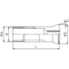 Люнетная втулка шестигранная BH32-09