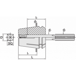 Цанга для метчиков ER-TC16 05334 M4-4.00-3.15