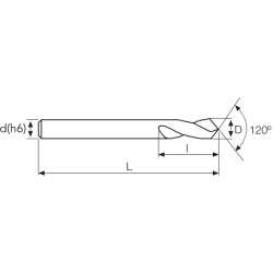 Центровка C-SD MM 8 120° PV200 CARBIDE OSAWA