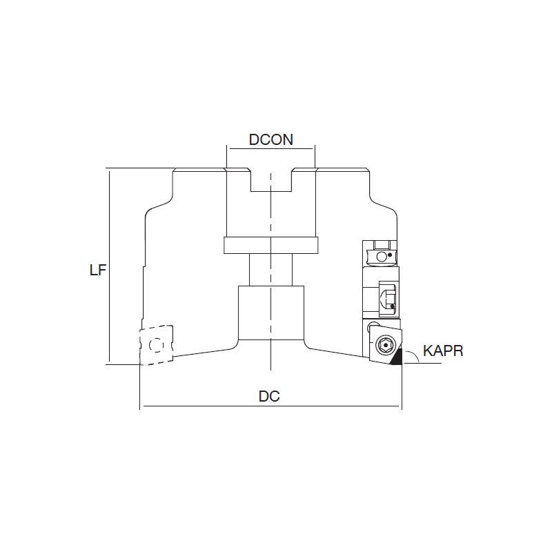 Корпус фрезы NT-XP08 D100-F32-Z8-AL HOLDERS NIKKO Корпус фрезы NT-XP08 D100-F32-Z8-AL HOLDERS NIKKO