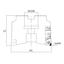 Корпус фрезы NT-XP08 D125-F40-Z10-AL HOLDERS NIKKO