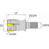 Корпус фрезы NT-RKP16 D032-M16-Z3 HOLDERS NIKKO