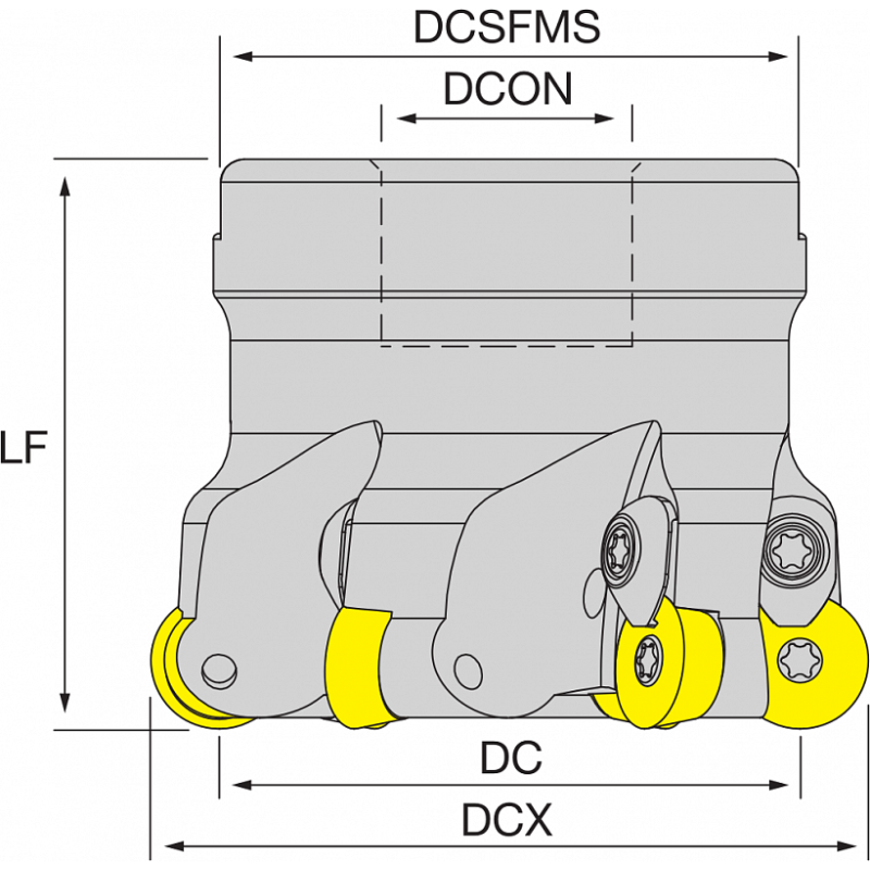Корпус фрезы NT-RD16 D066-F22-Z5 HOLDERS NIKKO Корпус фрезы NT-RD16 D066-F22-Z5 HOLDERS NIKKO