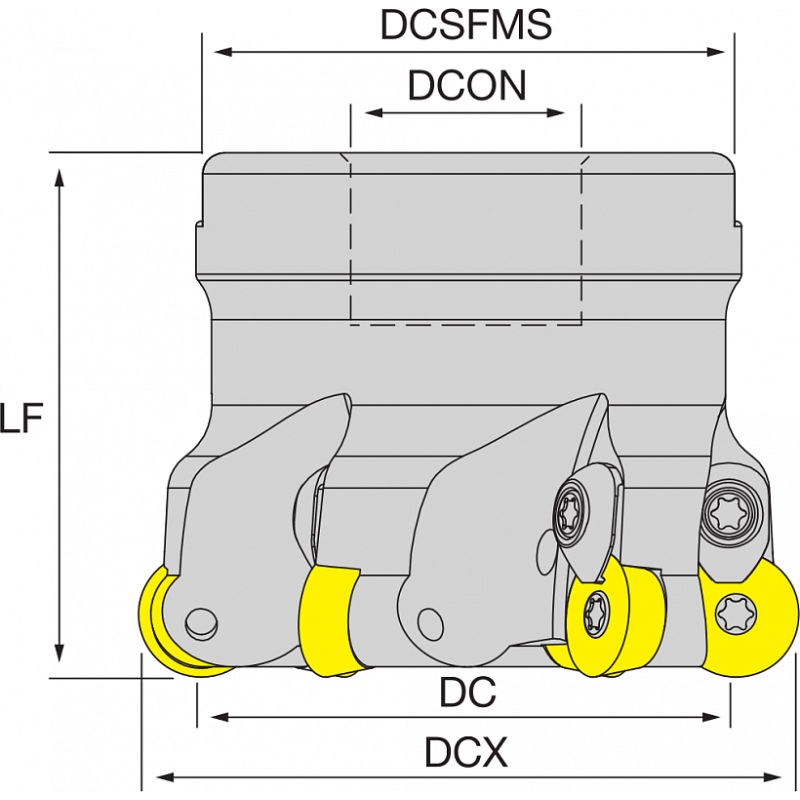 Корпус фрезы NT-RP12H D042-F16-Z4 HOLDERS NIKKO Корпус фрезы NT-RP12H D042-F16-Z4 HOLDERS NIKKO