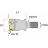 Корпус фрезы NT-WX04H D032-M16-Z5 HOLDERS NIKKO