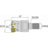 Корпус фрезы NT-SP07HF D020-M10-Z3 HOLDERS NIKKO