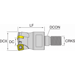 Корпус фрезы NT-SP07HF D035-M16-Z5 HOLDERS NIKKO