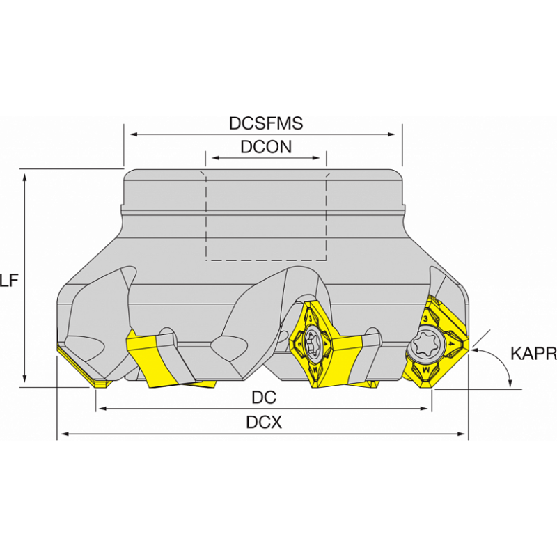 Корпус фрезы NT-SX12H D063-F22-Z5 HOLDERS NIKKO Корпус фрезы NT-SX12H D063-F22-Z5 HOLDERS NIKKO