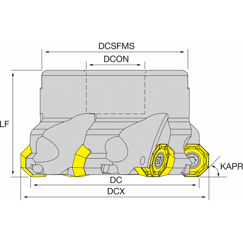 Корпус фрезы NT-OF05H D100-F32-Z8 HOLDERS NIKKO