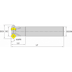 Корпус фрезы NT-CHS45 D32/44-S32-Z4-09 HOLDERS NIKKO