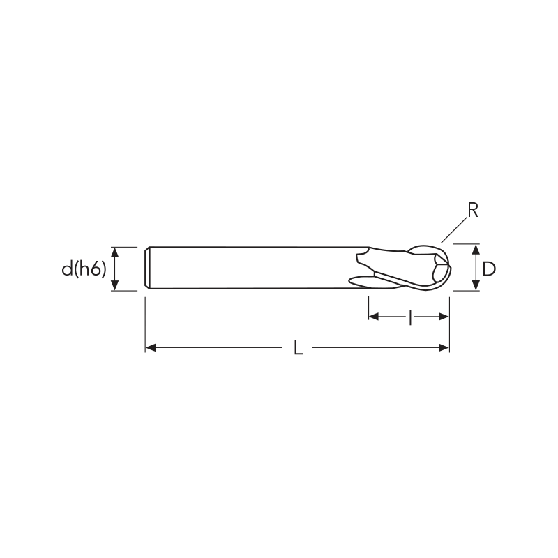 Фреза MDCAB2 MM 5 2FB ALU CARBIDE OSAWA Фреза MDCAB2 MM 5 2FB ALU CARBIDE OSAWA