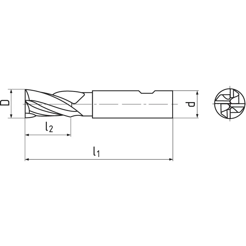 Концевая фреза 10x22x72, Z4, DIN 844K, HSSE-PM, AlTiN 140617X.100 AlTiN Концевая фреза 10x22x72, Z4, DIN 844K, HSSE-PM, AlTiN 140617X.100 AlTiN