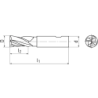 Концевая фреза 10x22x72, Z4, DIN 844K, HSSE-PM, AlTiN 140617X.100 AlTiN