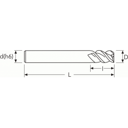 Фреза G2CSH3 MM11 3F 45°N CARBIDE PV200 OSW