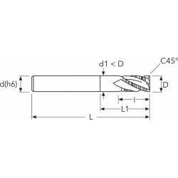 Фреза MEF902 MM10 (31)ROUGH. REDUCED NECK OSW