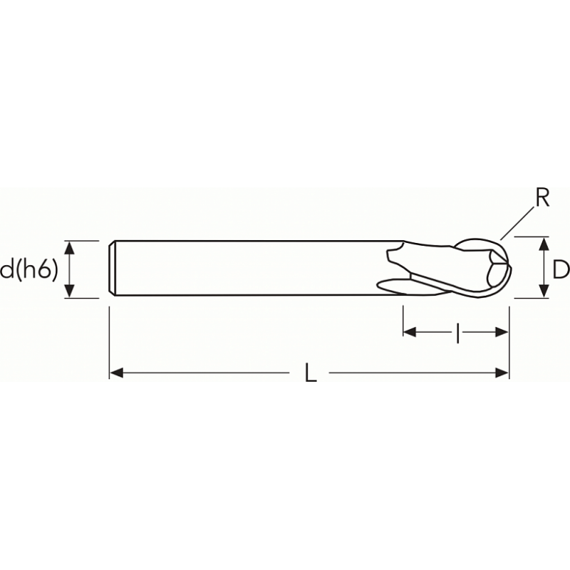 Фреза G2CSB2 MM 2.5 2FB N CARBIDE PV200 OSAWA