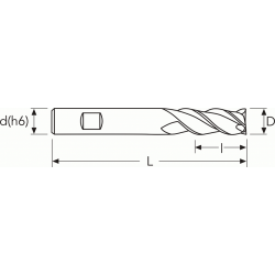 Фреза G2WSH3 MM10 3F 45°N CARBIDE PV200 OSW