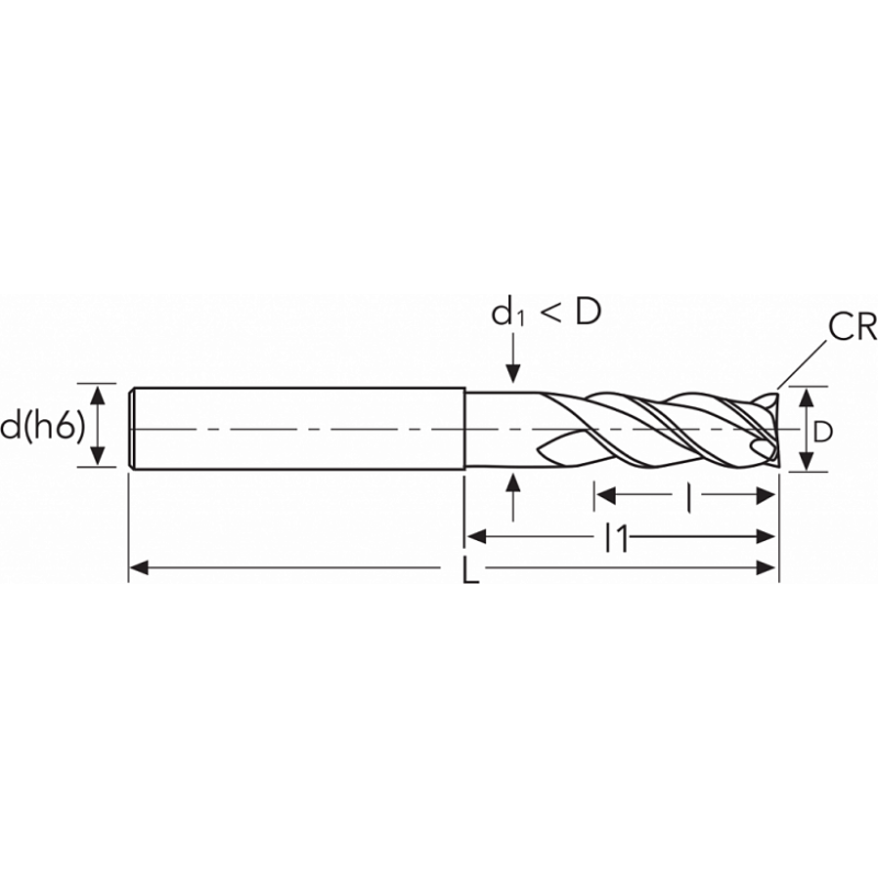 Фреза HFA53 MM12 (62)R4 CR 3F ALU OSAWA Фреза HFA53 MM12 (62)R4 CR 3F ALU OSAWA
